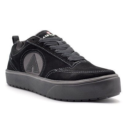 AIRWALK SAFETY Men's Phat A Composite Toe ESD Work Shoe Black Leather - AW7305