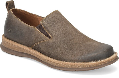 Born Men's Bryson Loafer Taupe Distressed Leather (Avola) - BM0010355