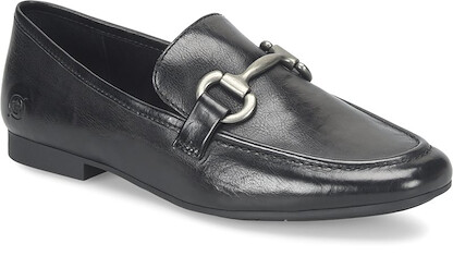 Born Women's Leyla Loafer Nero (Black) Full Grain Leather - BR0060803