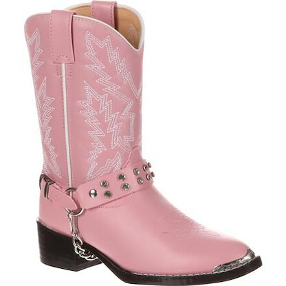 Durango Girls' Big Kids' Lil' Durango Rhinestone Western Boot Pink Bling - BT668