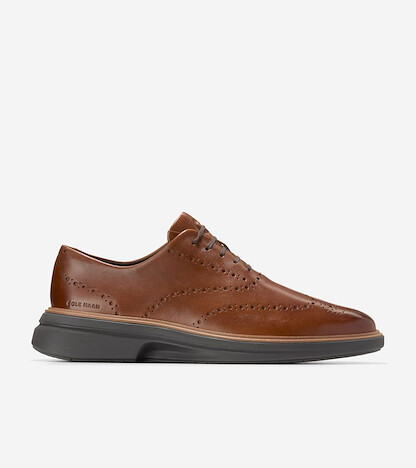 Cole Haan Men's OriginalGrand CitySpectre Wingtip Oxfords British Tan/Natural/Java - C41528