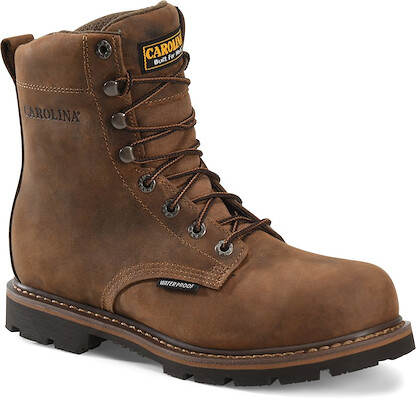 CAROLINA Men's 8" Installer Steel Toe Waterproof Work Boot Brown - CA3557