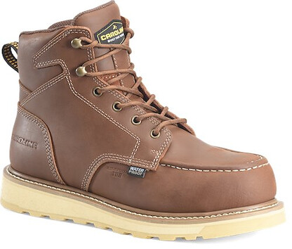 CAROLINA Men's 6" Gruntz Waterproof SR EH Composite Toe Work Boot Tan - CA3601