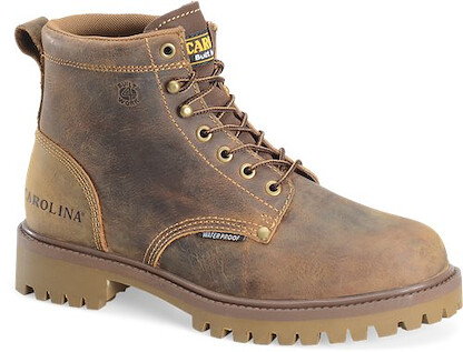 CAROLINA Men's 6" Marlboro Lo Steel Toe Waterproof Work Boot Brown - CA7558