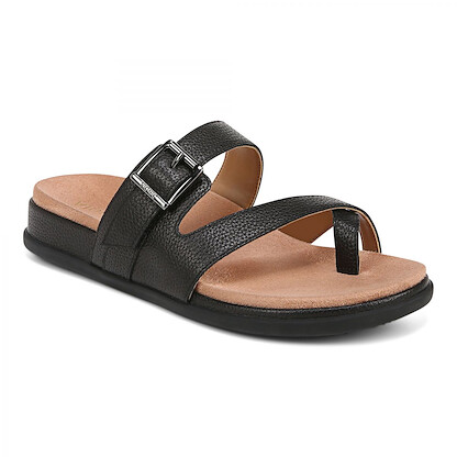 Vionic Women's Carmela Sandals Black Leather - J0829L1001