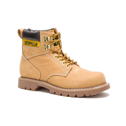 CATERPILLAR WORK Men's 6" Second Shift Soft Toe Work Boot Honey - P70042