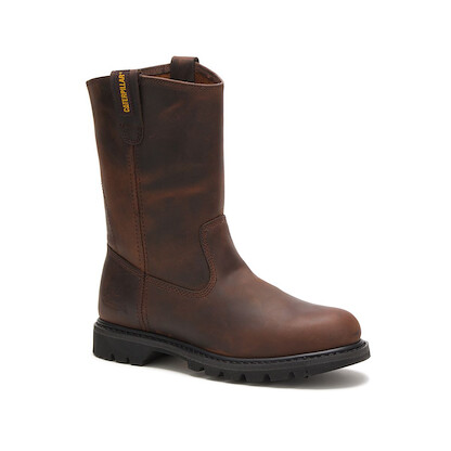 CATERPILLAR WORK Men's Revolver Pull-On Soft Toe Boot Brown - P72191