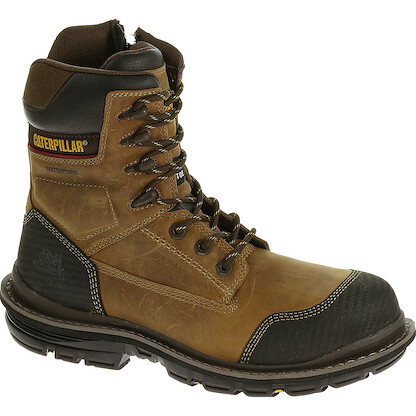 CATERPILLAR WORK Men's 8" Fabricate Composite Toe Waterproof Work Boot Brown - P90453