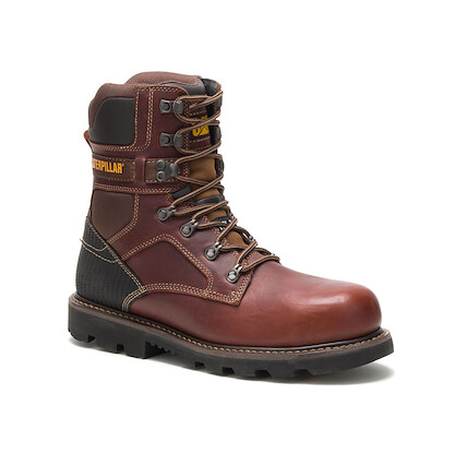 CATERPILLAR WORK Men's 8" Indiana 2.0 Steel Toe Work Boot Brown - P90870