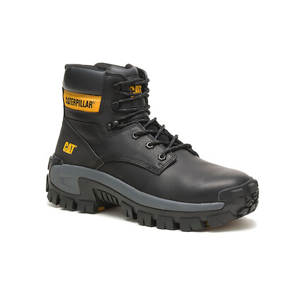 CATERPILLAR WORK Men's Invader Hi Steel Toe Work Boot Black - P91287
