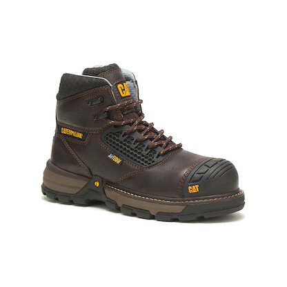 CATERPILLAR WORK Women's Excavator Superlite Cool Composite Toe Work Boot Dark Brown - P91342