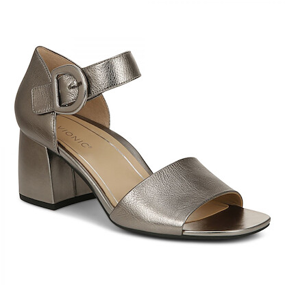 Vionic Women's Chardonnay Sandal Pewter Leather - I7818L3020