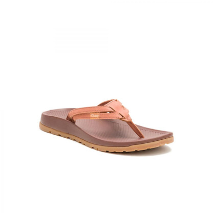 Chaco Women's Lowdown Leather Flip-Flop Burnt Chestnut - JCH109874Z