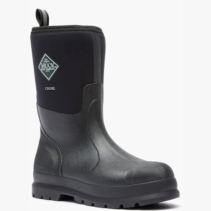 Muck Boot Company Men's Chore Classic Mid Soft Toe EH Work Boot Black - CHM000A