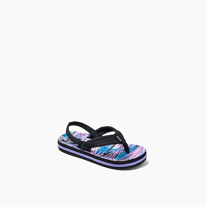 REEF Unisex Kids' Little Ahi Flip Flops Palm Fronds - CJ2041