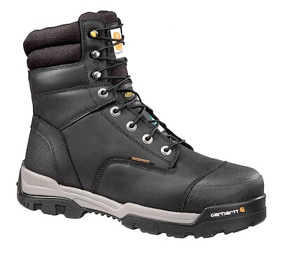 Carhartt Men's 8" Ground Force CSA Composite Toe Waterproof Insulated Work Boot Black - CMR8959
