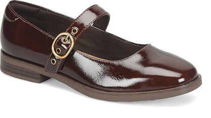 Comfortiva Women's Brewer Mary Jane Flat Cognac - CT0068430