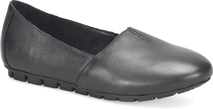 Born Women's Sebra Slip On Black Full Grain Leather - D74603
