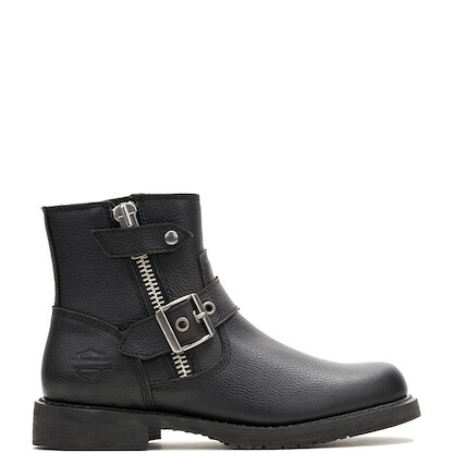 Harley-Davidson Women's Addie Zip Riding Boot Black - D84814
