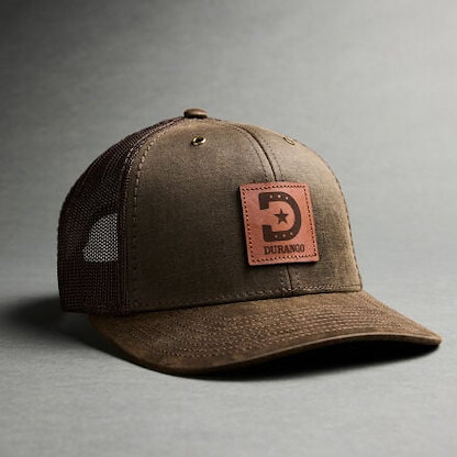 Durango Leather Logo Patch Ball Cap Brown - DAC0220-OBO
