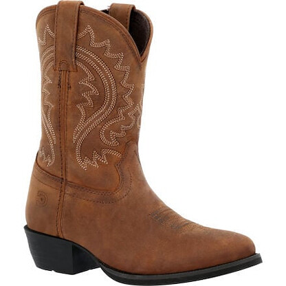 Durango Unisex Big Kids' 8" Shyloh Western Boot Frontier Brown - DBT0250Y