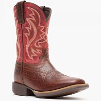 Durango Shyloh Unisex Kids' Western Boot Mahogany/Dynamite Red - DBT0251Y