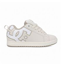 DC Shoes Men's COURT GRAFFIK Skate Shoe White/Off White/Tan - DC01665103-WHOWTN
