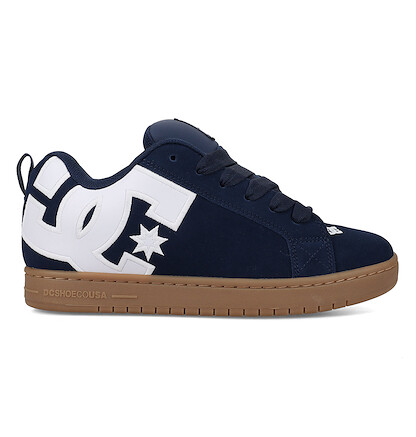 DC Shoes Men's Court Graffik Special Edition Skate Shoe Navy/White/Gum - DC01665410-NYWHGM