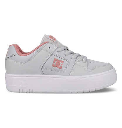 DC Shoes Women's Manteca 4 Platform Shoe Grey/Blush - DC01748020-GRYBSH
