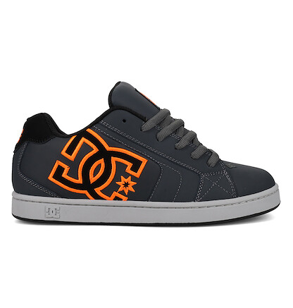 DC Shoes Men's Net Skate Shoe Grey/Black/Orange - DC01774025-GYBKOG