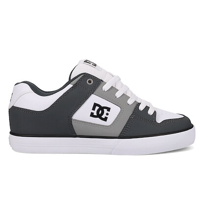 DC Shoes Men's Pure Skate Shoe Grey/Light Grey/White - DC01782027-GYLGWH