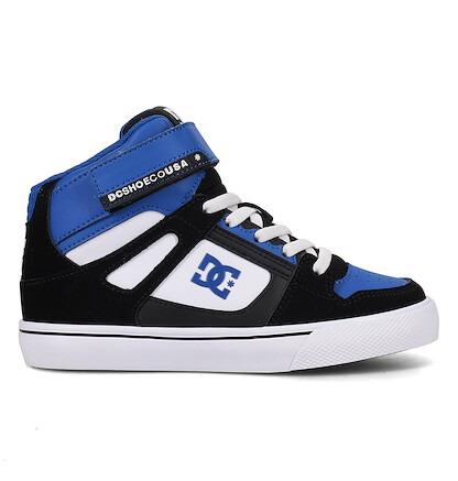 DC Shoes Kid's Pure Hi-Top EV Skate Shoe Blue/Black/White - DC01795009-BLBKWH