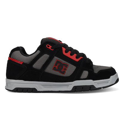 DC Shoes Men's Stag Skate Shoe Black/Grey/Red - DC01813009-BKGYRD