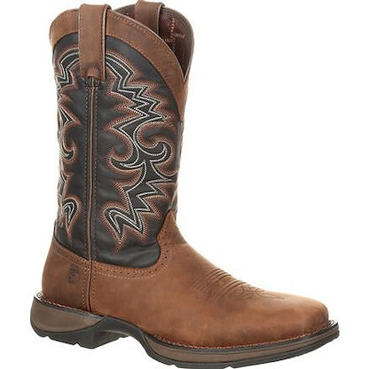 Durango Men's 12" Rebel™ by Durango Pull-On Western Boot Chocolate/Navy - DDB0135