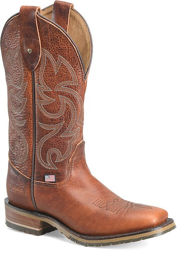 Double H Women's McCarroll Soft Toe Wrangler Honey Pull-On Boot - DH5321