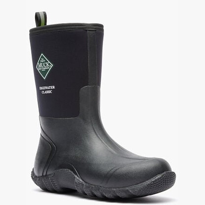 Muck Boot Company Men's Edgewater Classic Mid Waterproof Boot Black - ECM000