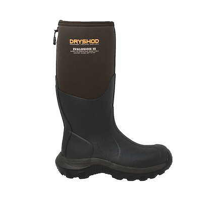 DRYSHOD WORK Men’s Evalusion Hi Work Boot Brown/Dark Brown - EVA-MH-BR
