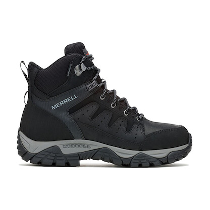 MERRELL WORK Men's 6" Windoc Steel Toe Waterproof Work Boot Black - J007833