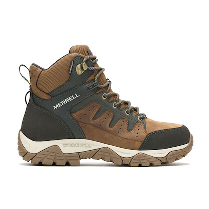 MERRELL WORK Men's 6" Windoc Steel Toe Waterproof Work Boot Light Brown - J007853