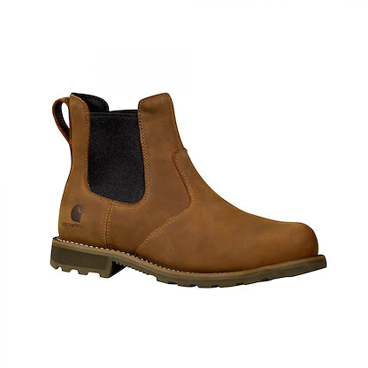 Carhartt Men's 6" Frontier Composite Toe Water-Resistant Chelsea  Work Boot Brown Nubuck - FN5254-M