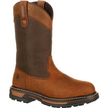 Rocky Men's 10" Original Ride Waterproof 200g Insulated Wellington Boot Brown - FQ0002867