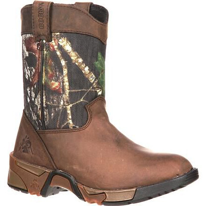 Rocky Unisex Kids' 6" Aztec Wellington Boot Mossy Oak Break Up Infinity - FQ0003639