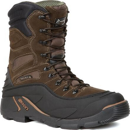 Rocky Men's 9" Blizzard Stalker Waterproof 1200g Insulated Boot Brown -  FQ0005454