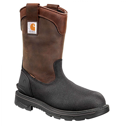 Carhartt Men’s 11" Ironwood Waterproof Alloy Toe Wellington Work Boot Brown/Black - FT1509-M
