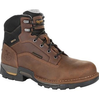 GEORGIA BOOT Men's 6" Eagle One Steel Toe Waterproof Work Boot Brown - GB00313