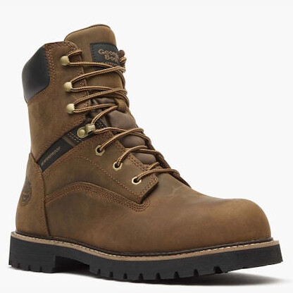 GEORGIA BOOT Men’s 8” Core 37 Waterproof Steel Toe Work Boot Brown - GB00674