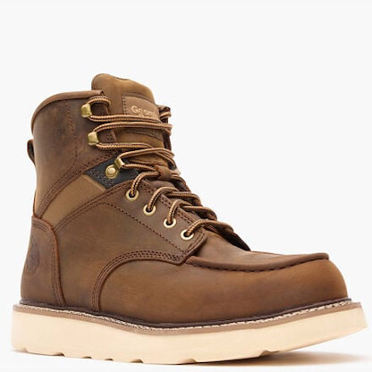 GEORGIA BOOT Men’s 6” Core 37 Wedge Steel Toe Work Boot Brown - GB00697