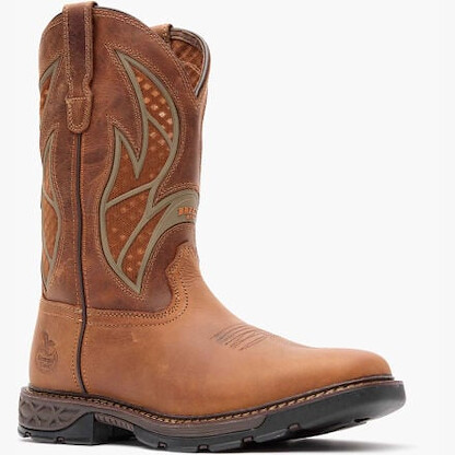 GEORGIA BOOT Men’s 11” Carbo-Tec FLX Pull-on with InsulKul™ Soft Toe Work Boot Brown - GB00702