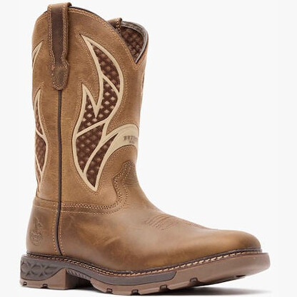 GEORGIA BOOT Men’s 11” Carbo-Tec FLX Pull-on with InsulKul™ Soft Toe Work Boot Brown Tan - GB00703