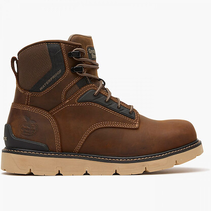 Georgia Boot Men's Carbon Flex Wedge Waterproof Work Boot Brown - GB00712